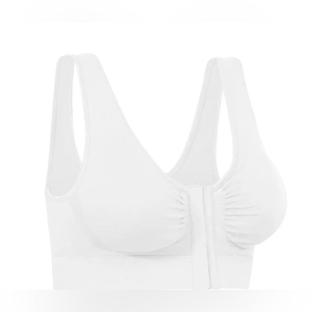 NWOT MIRACLE BAMBOO COMFORT BRA - White- XL BUST 40-43